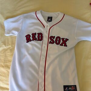 Majestic White Red Sox Jersey